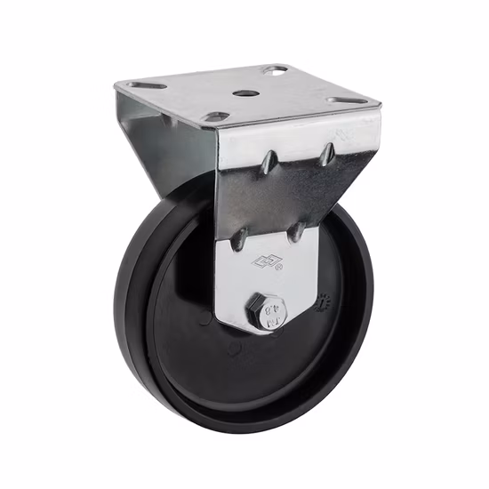 Black Plastic Fixed Type Instrumental Caster