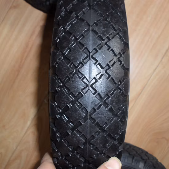 10*3.00-4 Rueda neumática de goma con llanta de plástico para carretillas, carretillas manuales, carros de herramientas